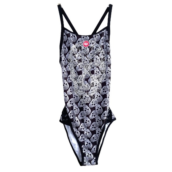 ARENA LIMITED EDITION!  CRAZY POP SKULLS SUPERFLY BACK ONE PIECE - Picture 14 of 16